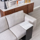 Aston Recliner Sofa, 190, Grey with ottoman [Display]